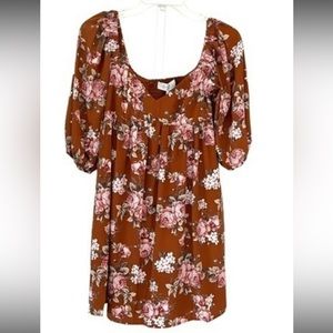 NWT Rust / Brown floral Dress